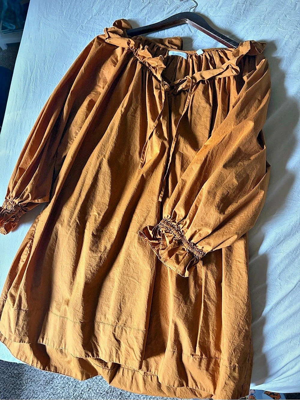 Doen Rust Peasant Dress Size Small
